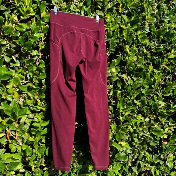 NFINITY Soft 7/8 Leggings - Maroon Sz L - Picture 4 of 6